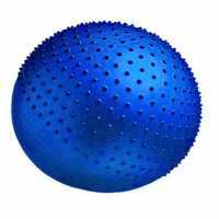 Piłka gimnastyczna z masującymi wypustkami 65cm  Niebieska + Pompka