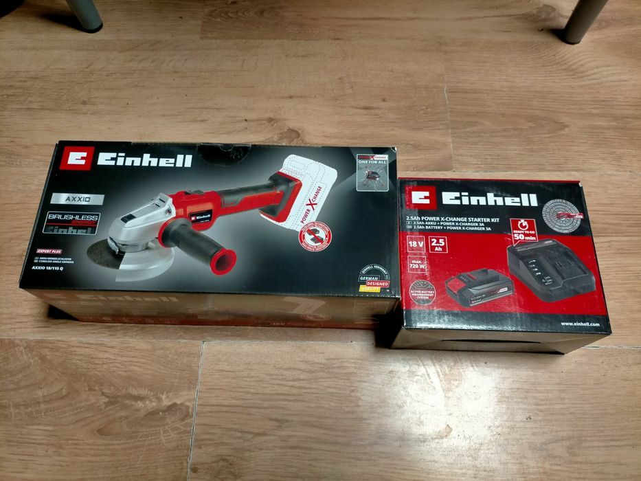 Болгарка акумуляторна Einhell AXXIO 18/115 Solo Безщіткова з батареєю