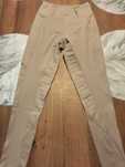 Legginsy jeździeckie do jazdy konnej damskie Khaki XS