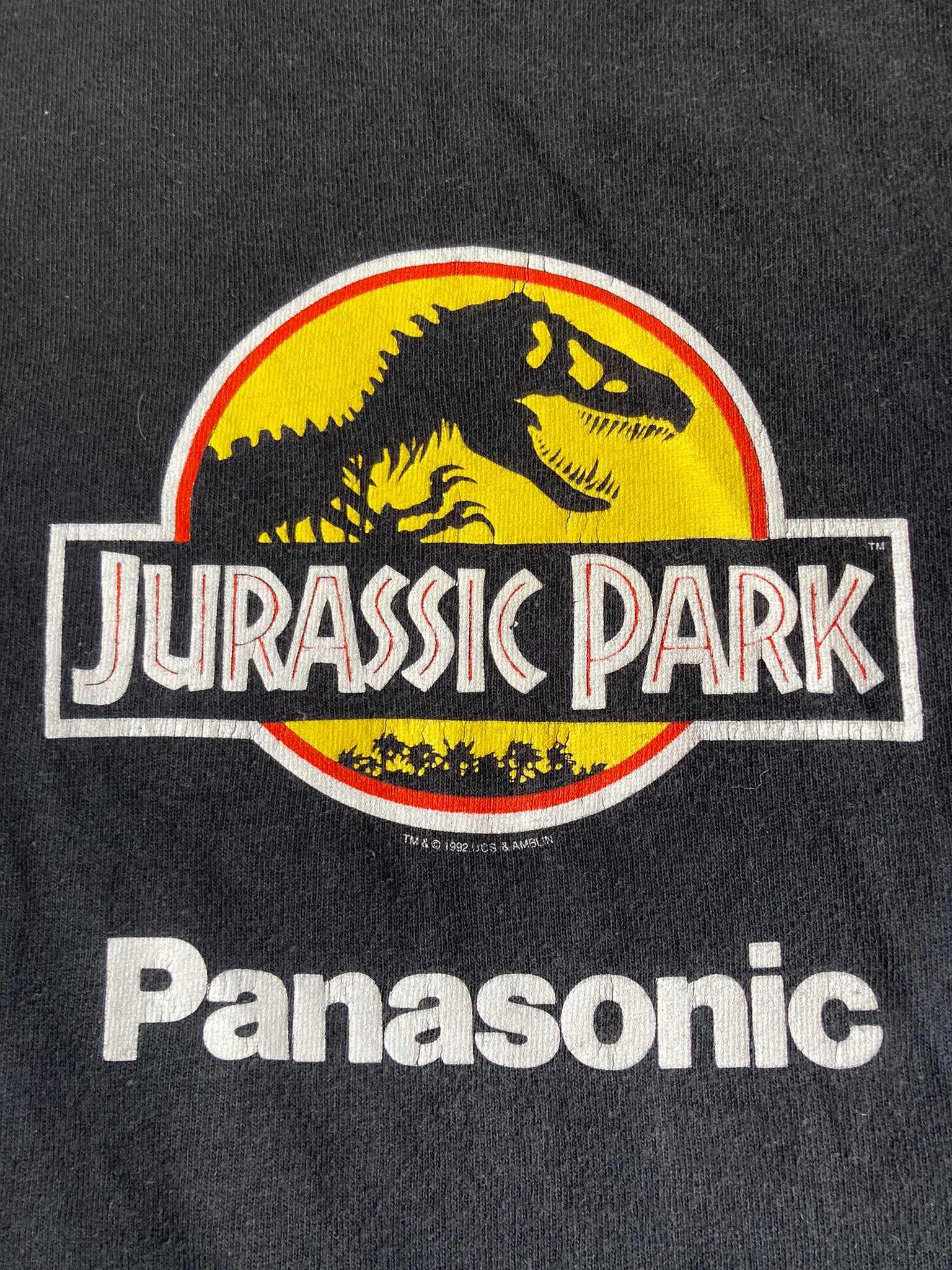 T-shirt Jurassic Park 1992r. Panasonic vintage Roz. S