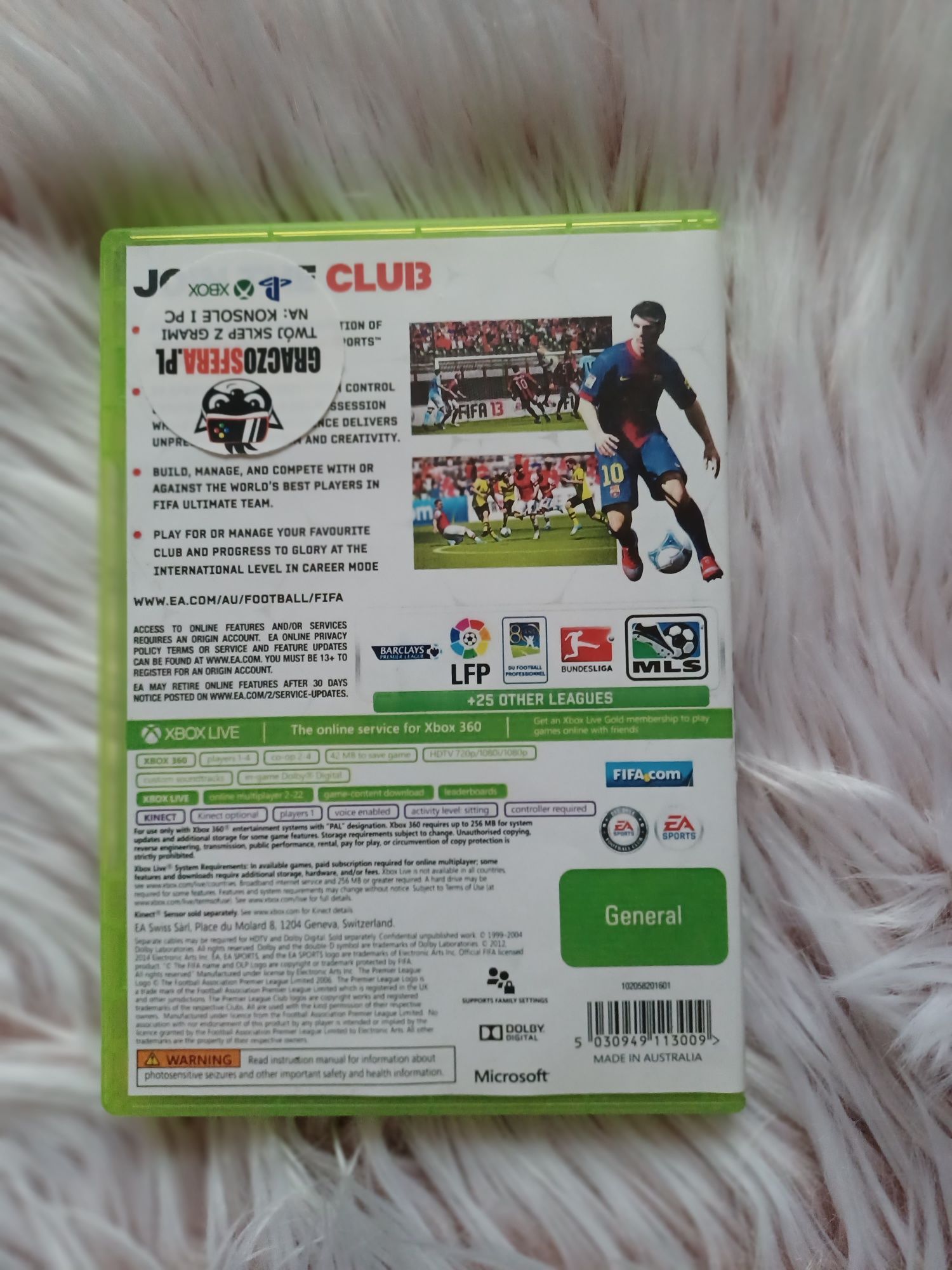 Gra na  konsolę  Xbox  360 Fifa  13