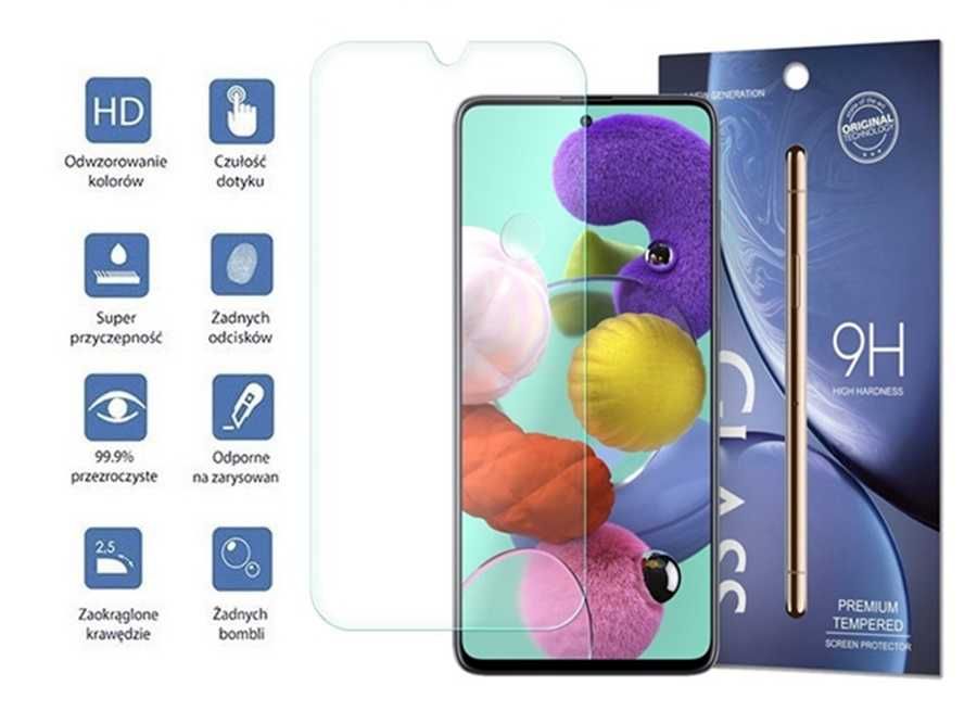Etui Case Pancerne Samsung Galaxy A51 + Szkło Hartowane
