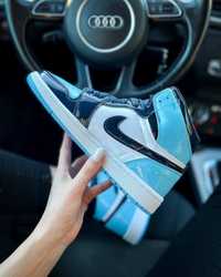 Buty Nike Air Jordan 1 Retro High UNC Patent Blue 36-42 damskie tramki