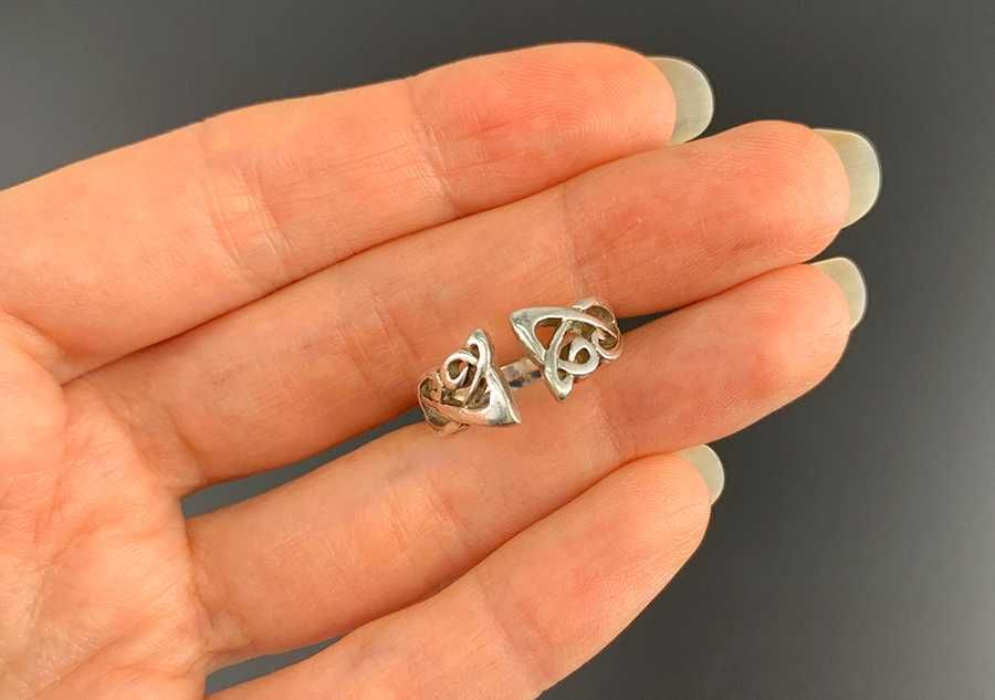 Серебряное кольцо в кельтском/эльфийском стиле