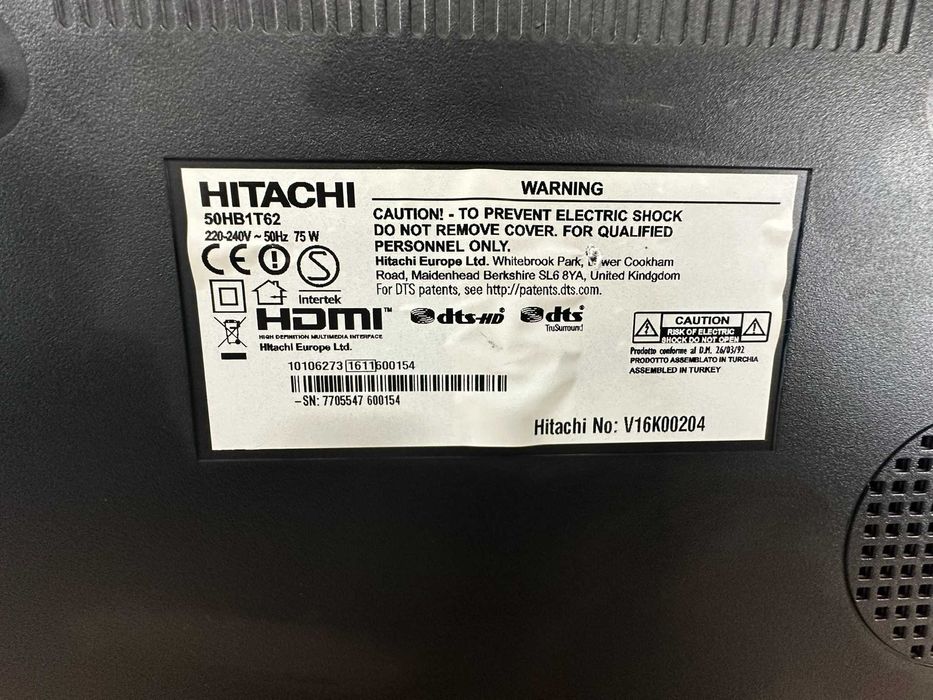 Телевізор Hitachi 50 дюймів. Телевизор Hitachi 50 дюймов.