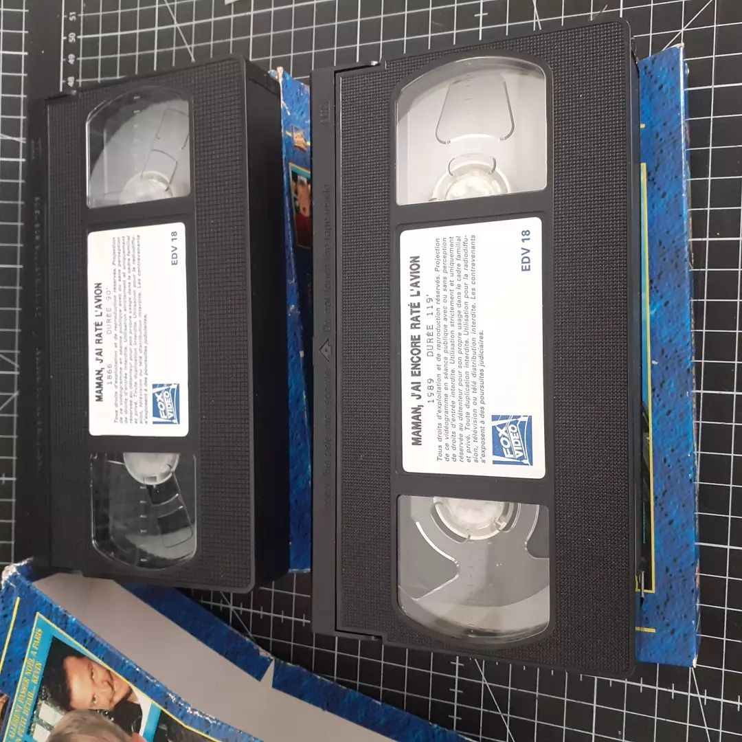 VHS Mortal Kombat 2, animation e vhs Home Alone 1 e 2