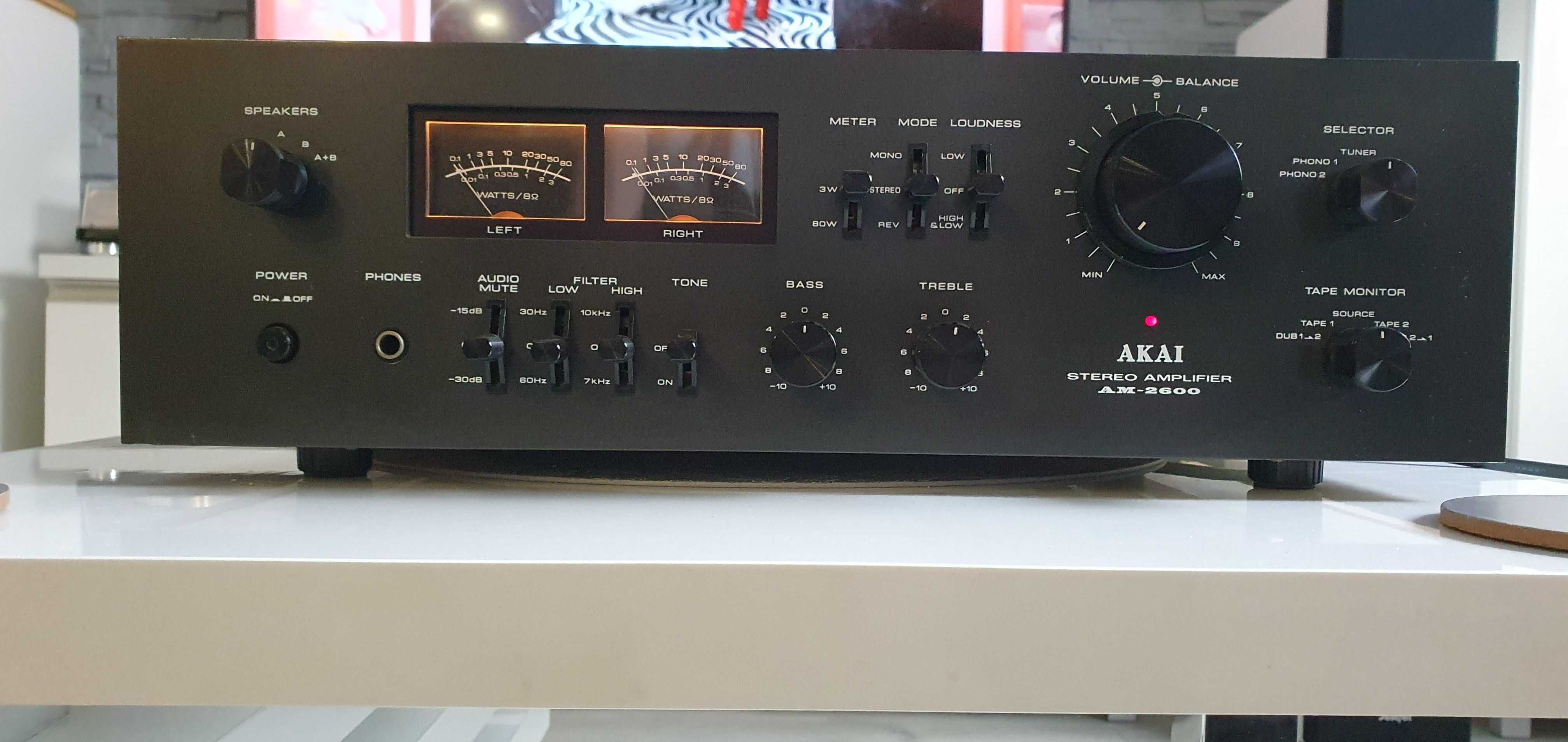 Vintage wzmacniacz AKAI AM 2600. Super stan. Oryginał. Okazja.