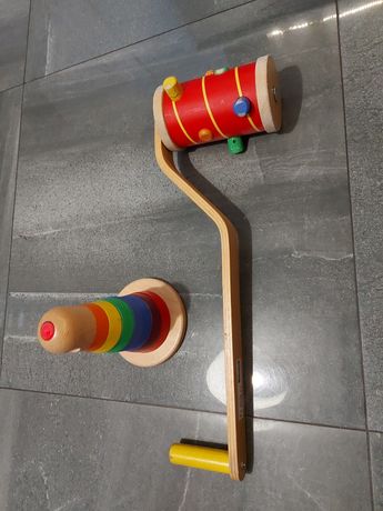 Dwie drewniane zabawki ikea