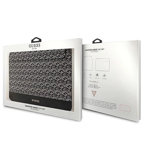Pokrowiec Guess GCube Stripes na laptopa 14" - czarny