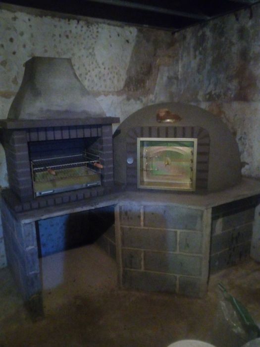 Montagem de churrasqueira