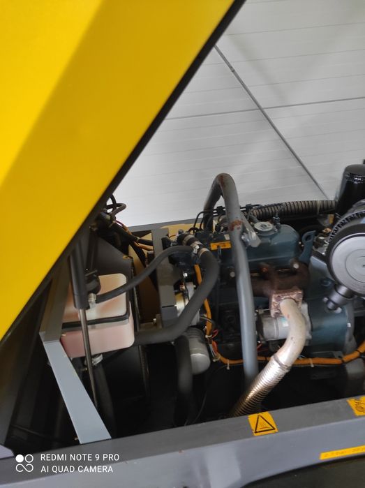 Sprężarka kompresor Atlas Copco xas 37 47 śrubowa silnik Kubota D905