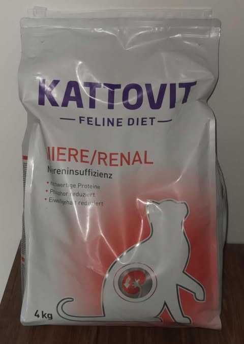 Kattovit Renal 4 kg sucha karma na niewydolność nerek