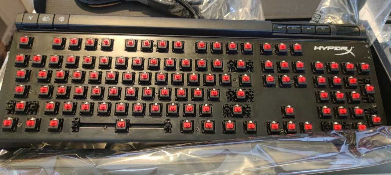 Клавіатура дротова HyperX Alloy Elite Cherry MX Red USB