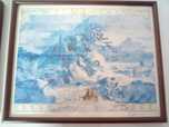 Quadros com gravuras de azulejos