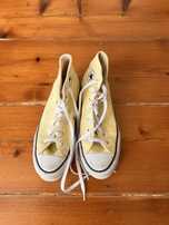 Ténis Converse All Star bota amarelos tamanho 38