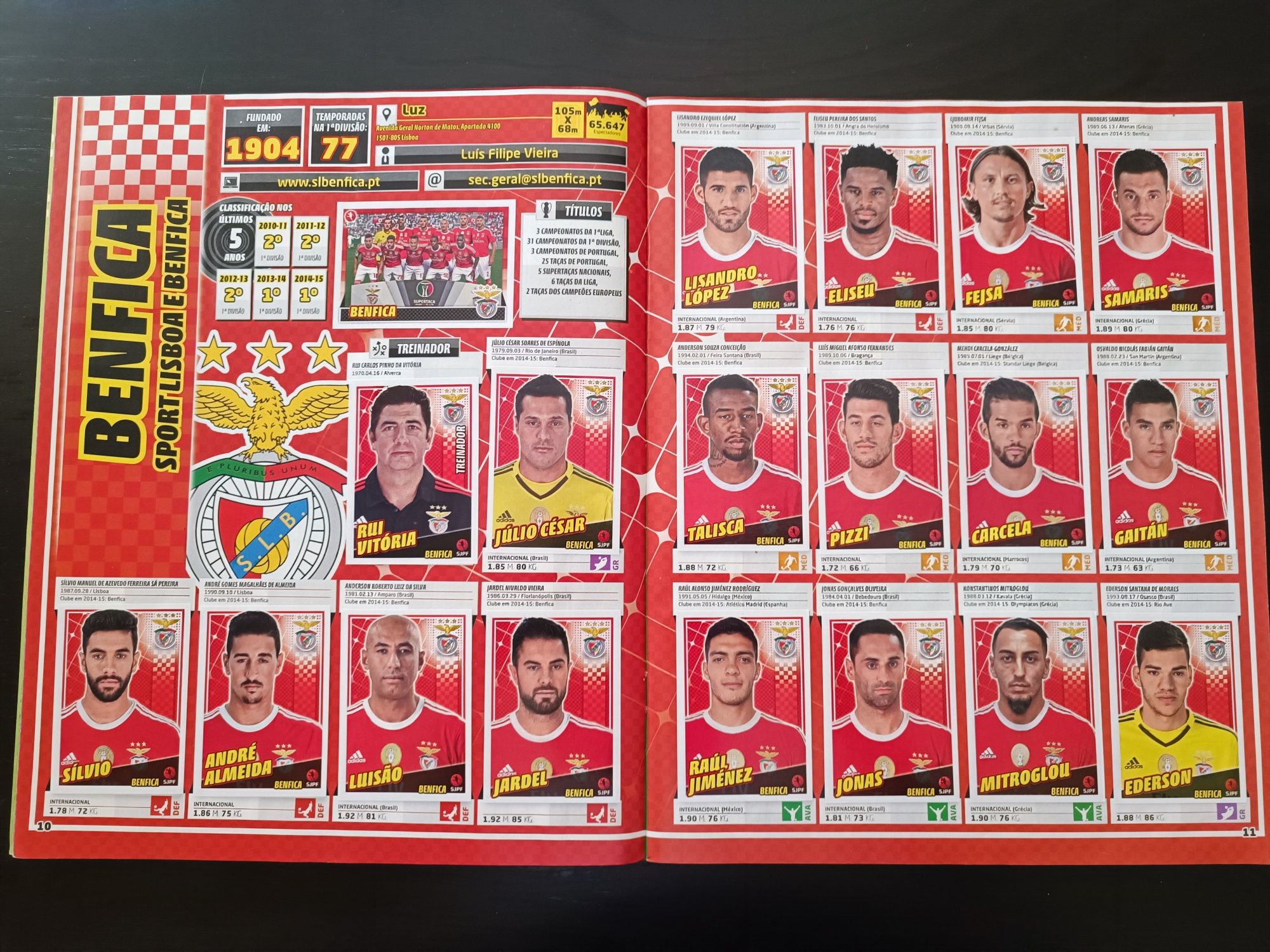 Caderneta futebol 2015/2016