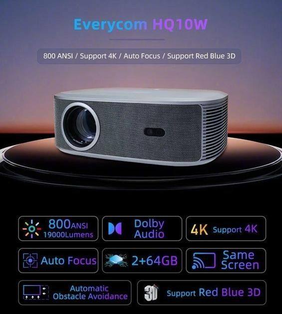 Проектор Everycom HQ10W Full HD 1080P
