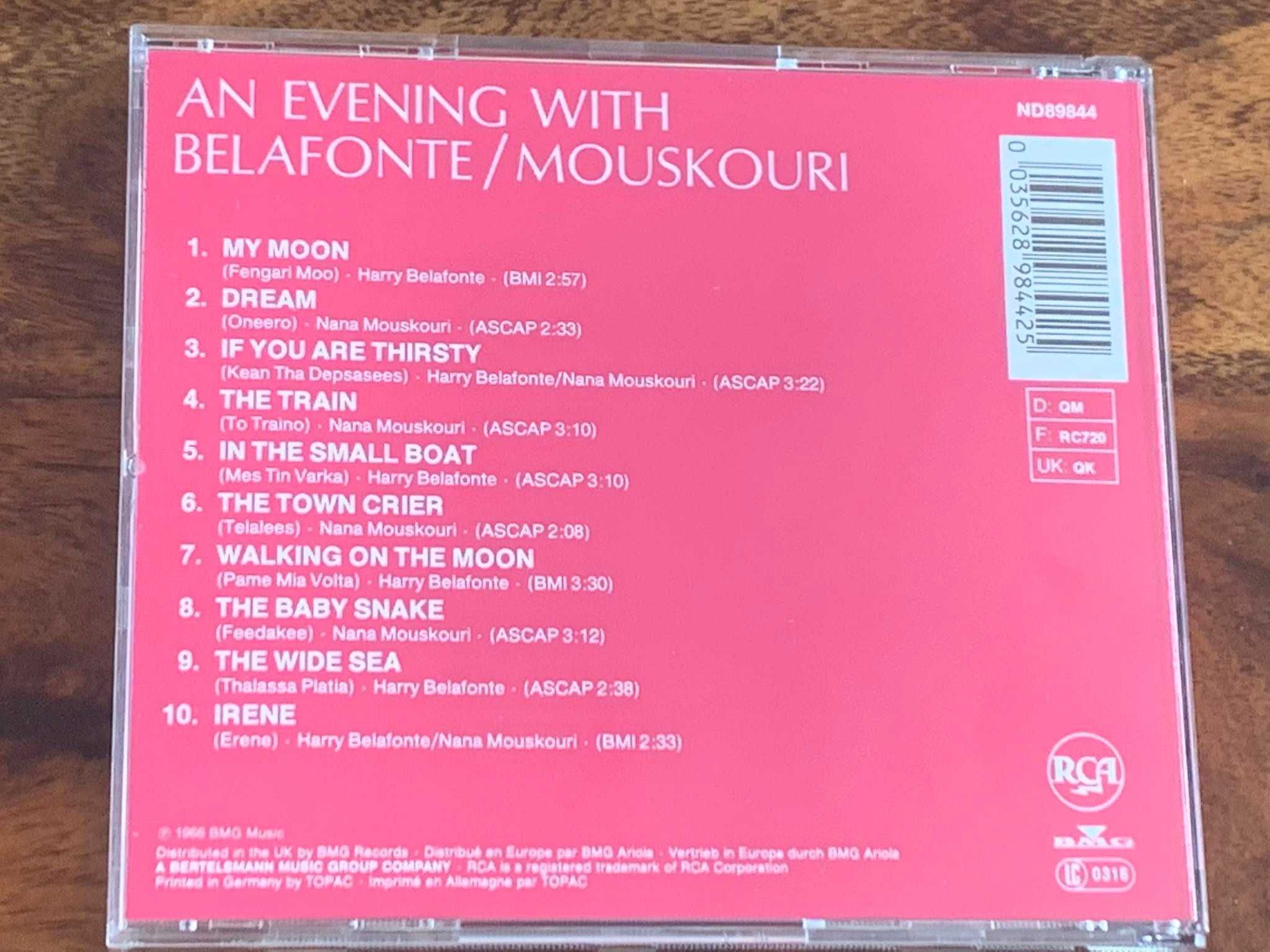 Harry Belafonte– An Evening with Belafonte/Mouskari - CD - EX+!