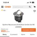 Lampa Spotline Wpuszczana W Podłoże Gimble Out 90 (228360)