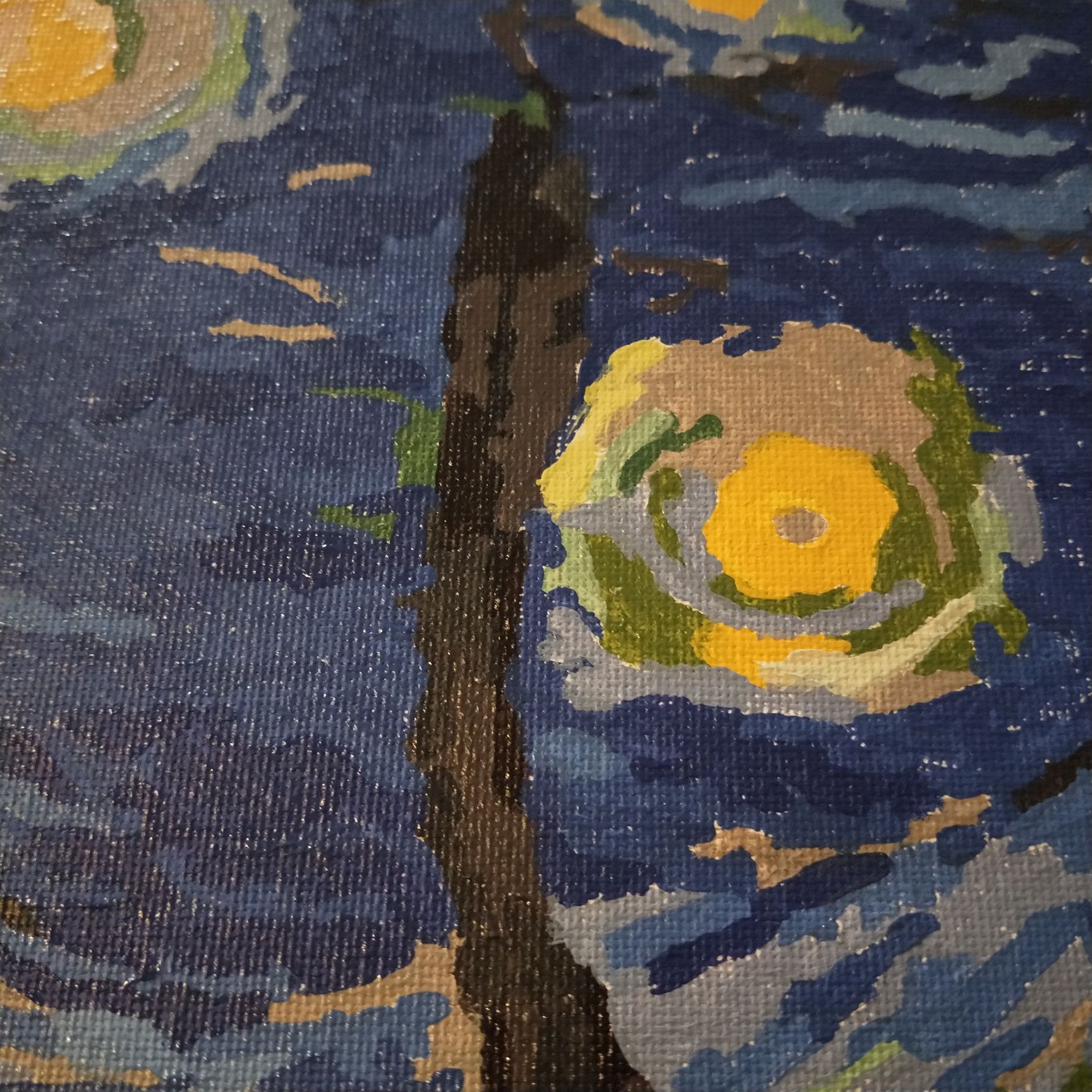 Obraz - Kopia "Gwiaździsta noc" (1889) - Vincent van Gogh -