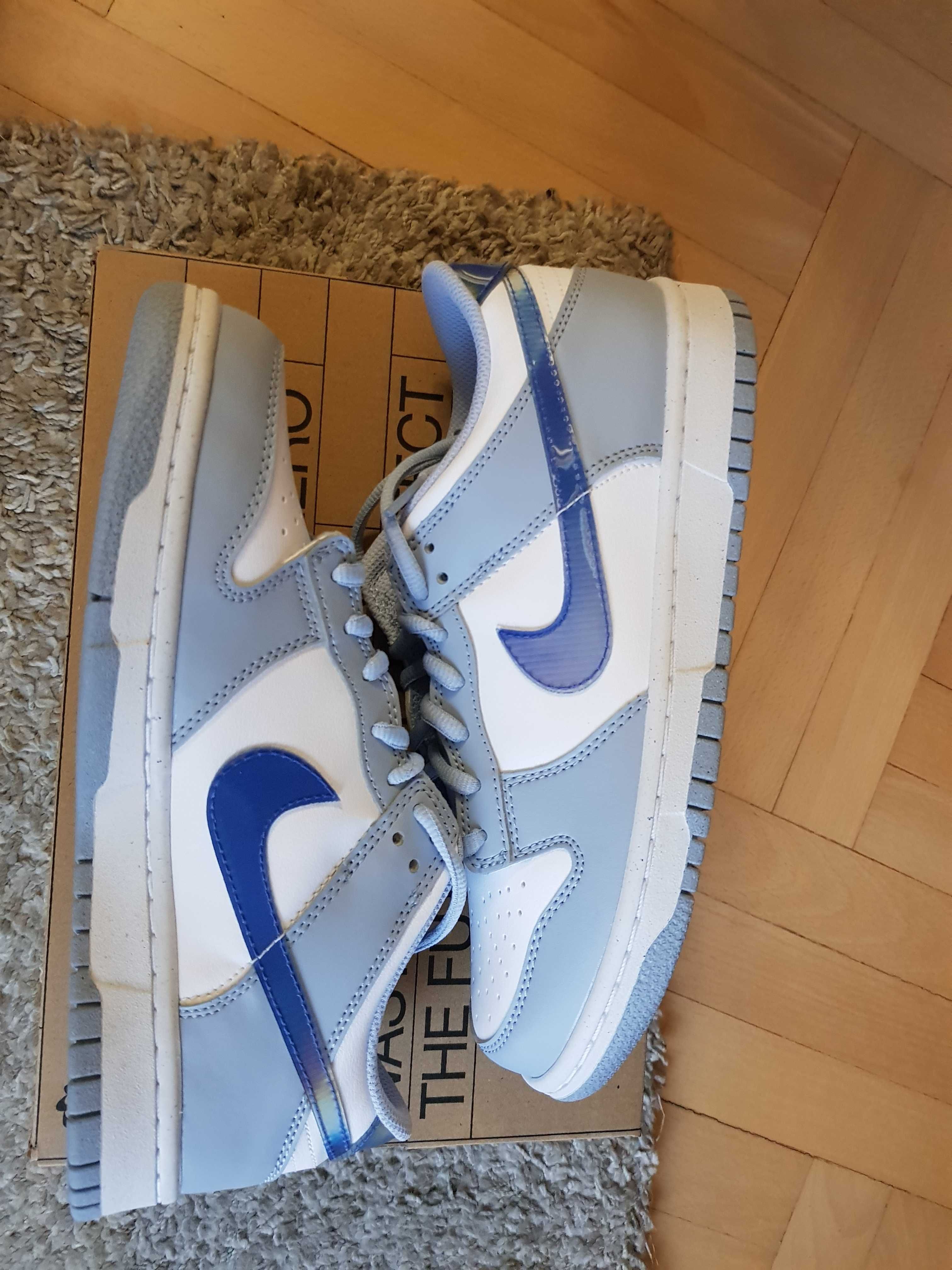 Nike 38,5-6Yus dunk low nexy blue whisper nowe og box białe niebieskie