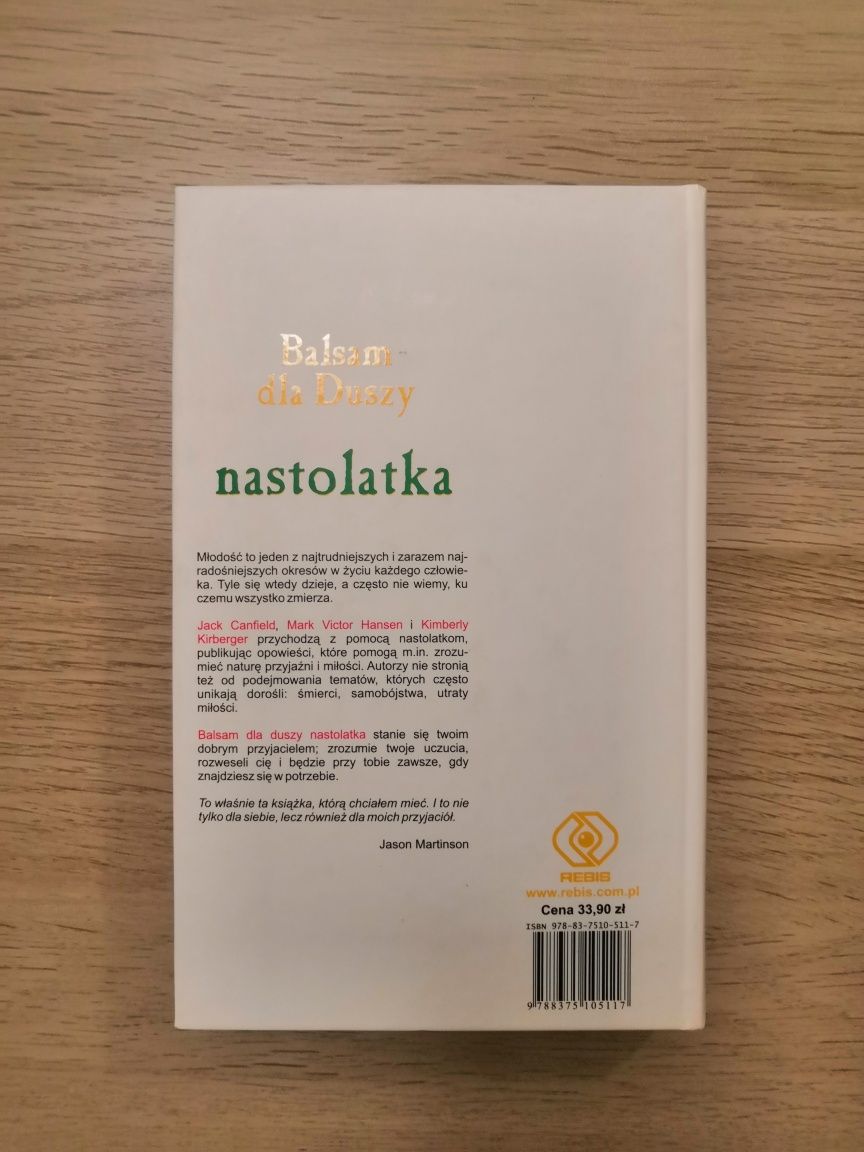 Książka "Balsam dla duszy nastolatka"