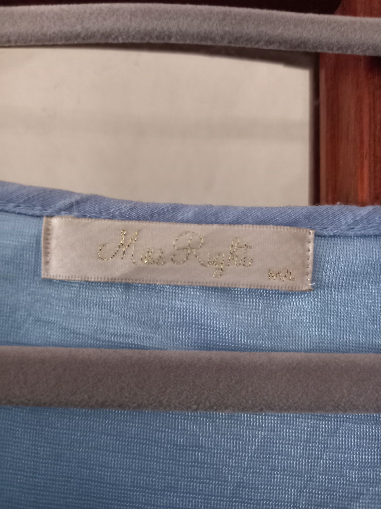 Vestido longo azul