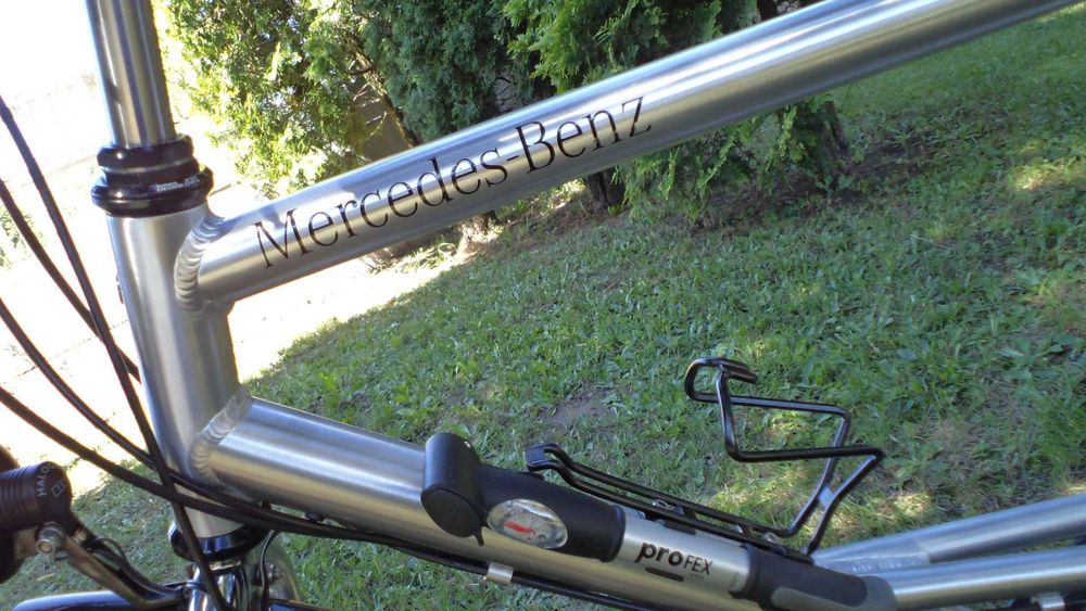 rower mercedes-benz na pasku jak nowy