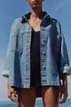 Куртка Zara джинсова oversize / стильна сорочка Zara