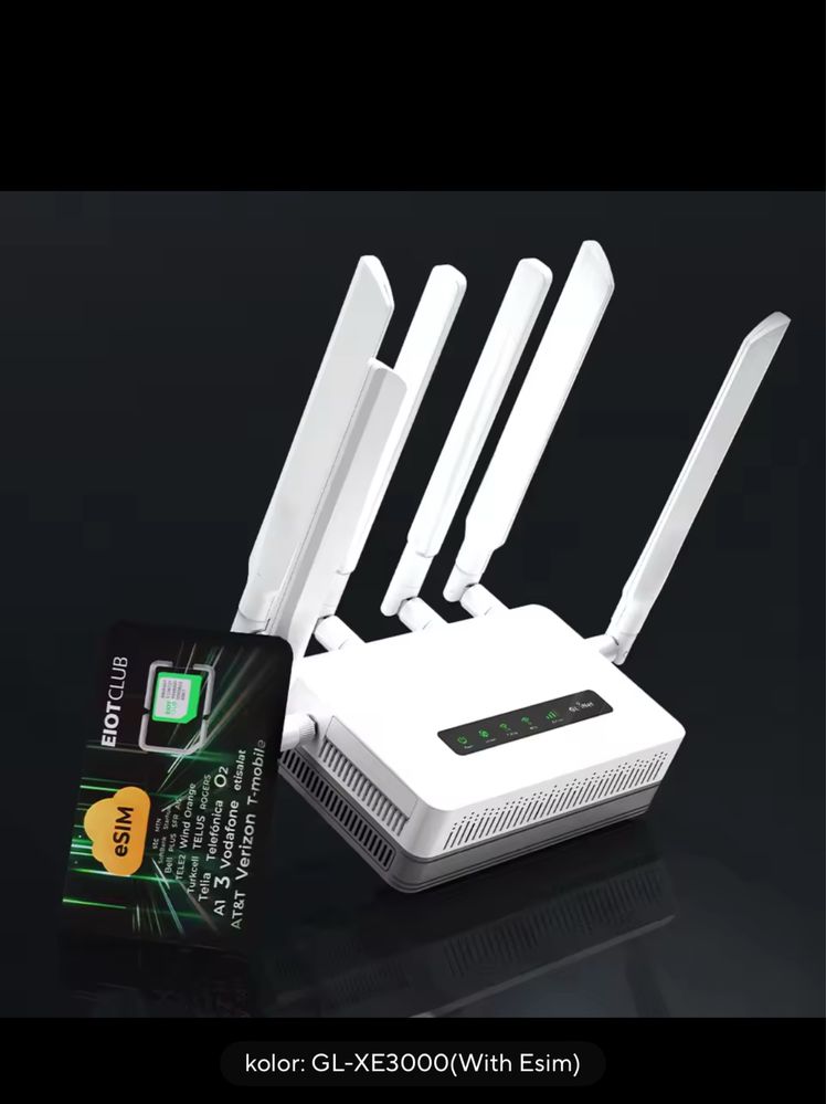 Router modem LTE 5G ! GL.iNet GL-XE3000 (Puli AX) WiFi 6 5G z baterią