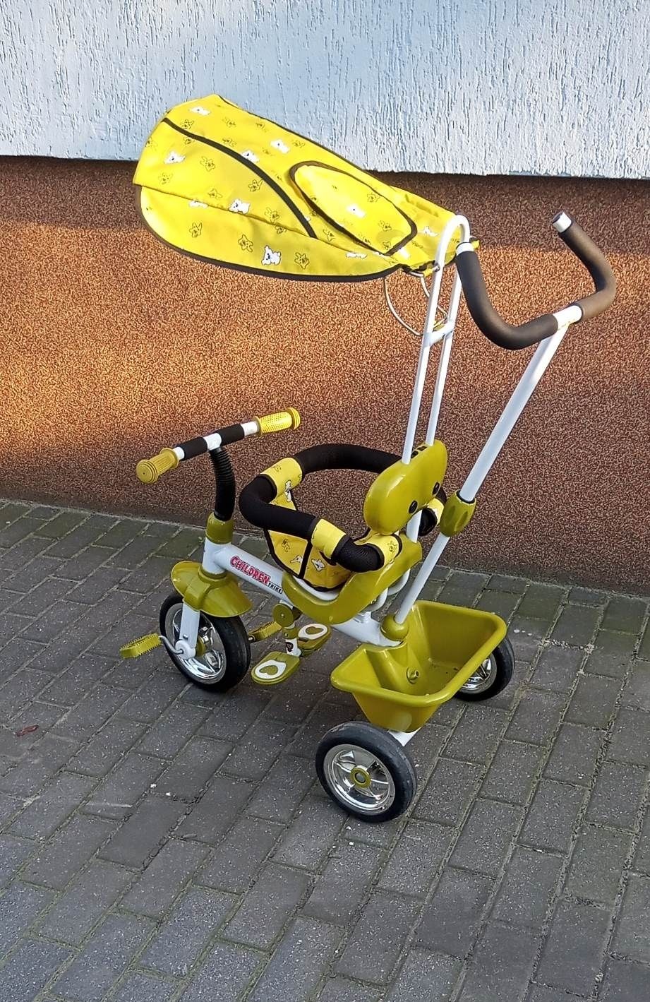 Rowerek Trójkołowy CHILDREN TRIKE Baby Mix jak nowy stan idealny żółty