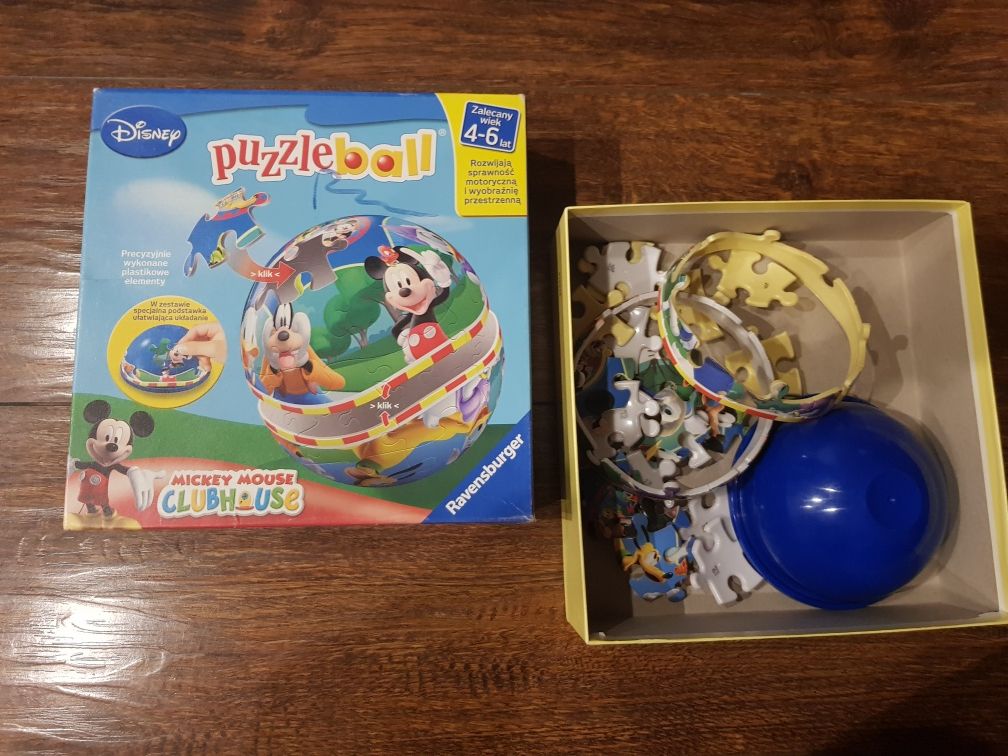 Puzzle kuliste Micky Mouse 24 elementu 3D