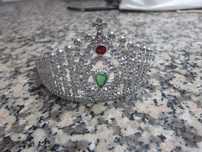 Tiara de Princesa Prateada para Carnaval