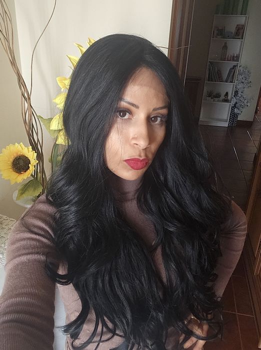 Full lace de fibra realista