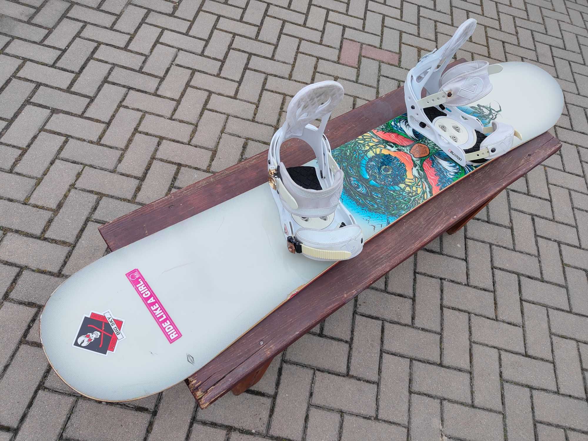 Deska snowboardowa 157 Burton Ross Powers Snowboard 157 + wiązania