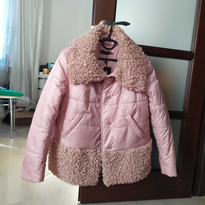 Куртка жіноча з штучним барашком розмір M-L