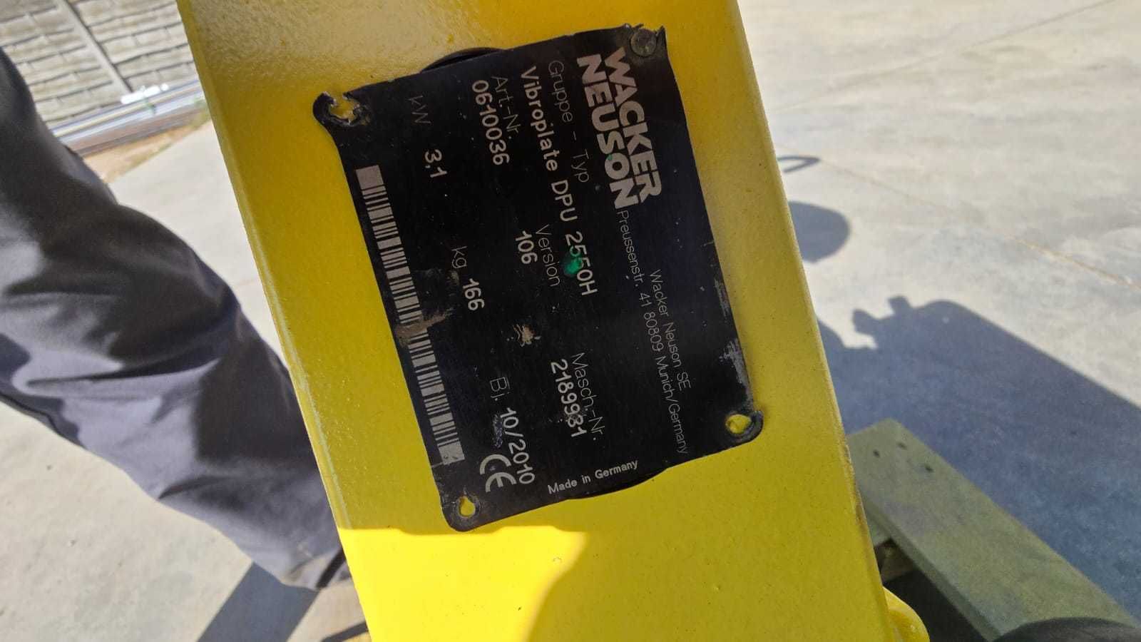 Zagęszczarka Wacker Neuson DPU 2550 H Bomag Weber Ammann Dynapac