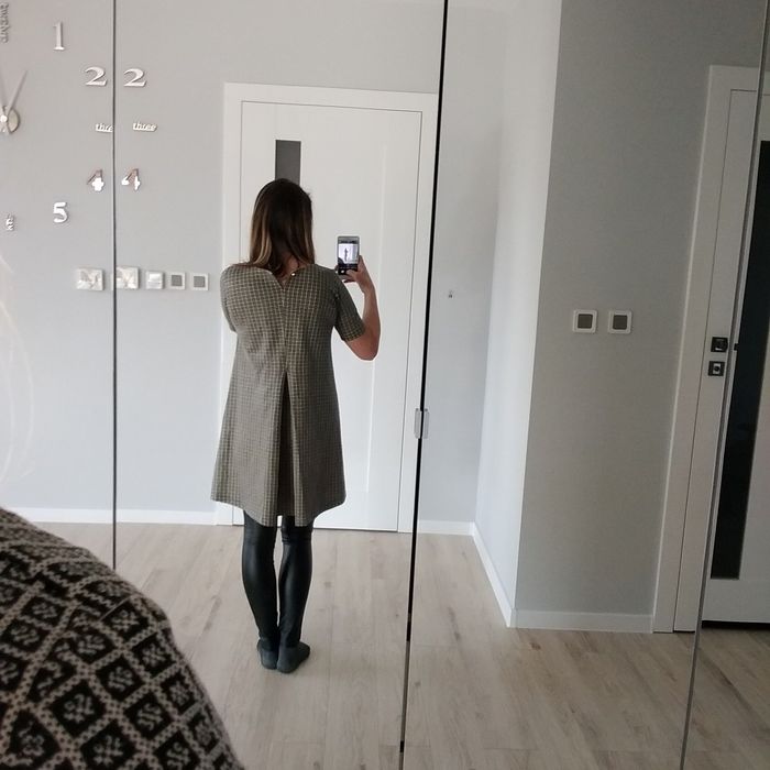 Piękna złota tunika oversize jak nowa ciążowa s 36