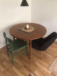 Vintage Stół drewniany Dąb - 104cm lub 134/104cm