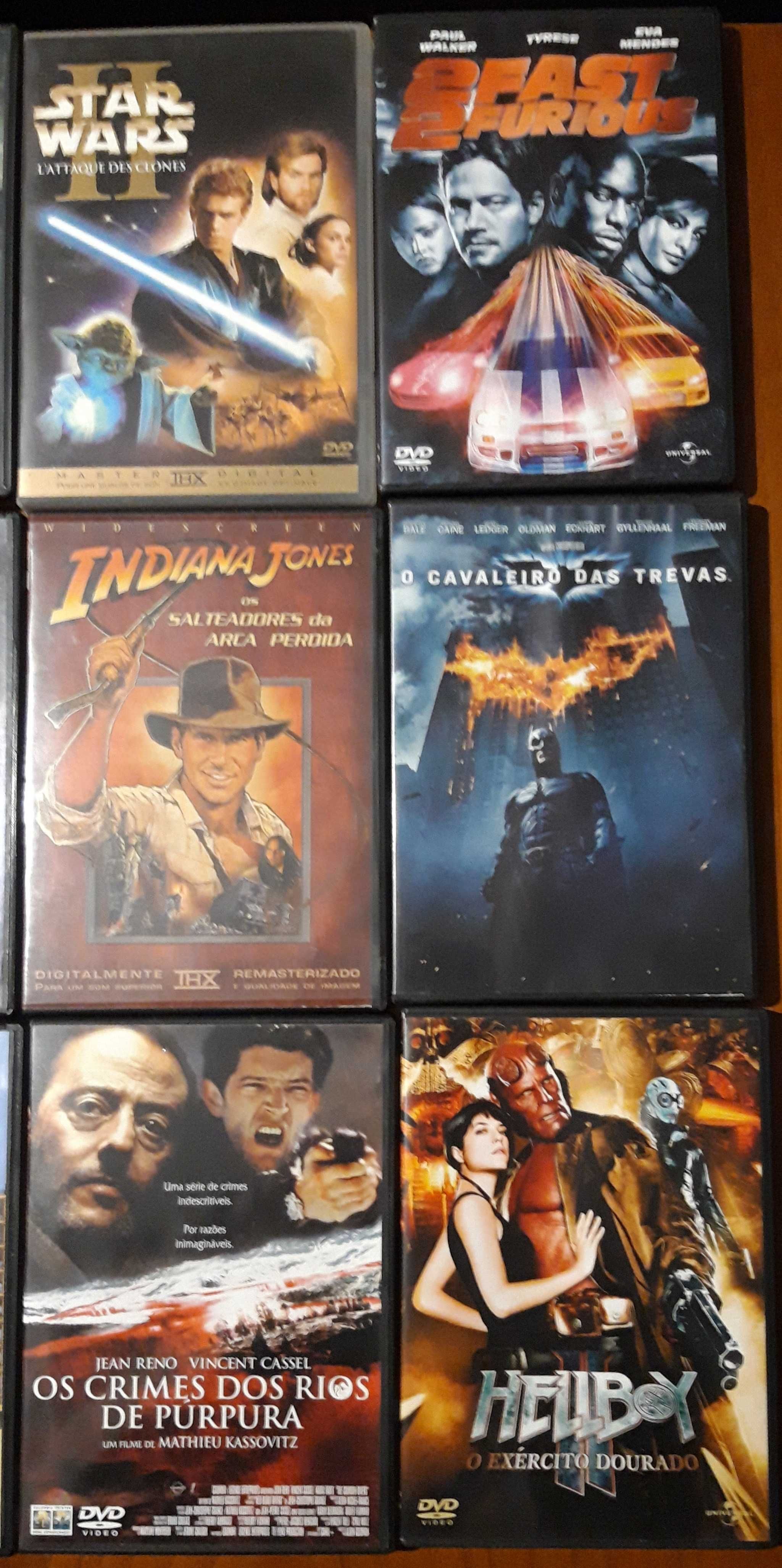 DVD filmes Indiana Jones Batman Hobbit Hellboy 2fast2furious ...