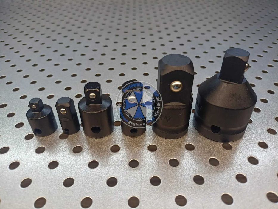 Redukcje zestaw CrV 1/4" 3/8" 1/2" 3/4" adaptery redukcyjne redkcje