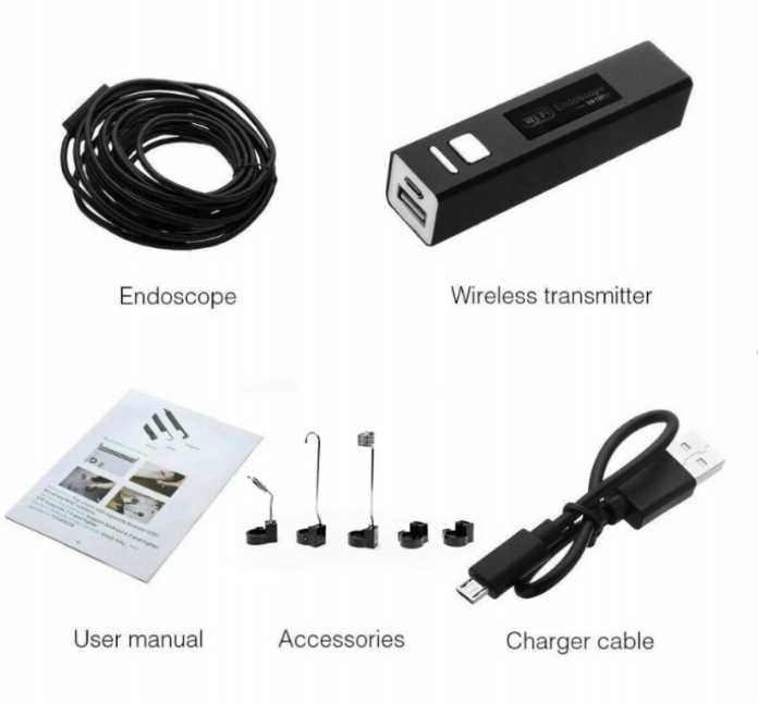 1200P WiFi endoskop Mini kamera wodoodporna inspekcja USB 2M ttst1265