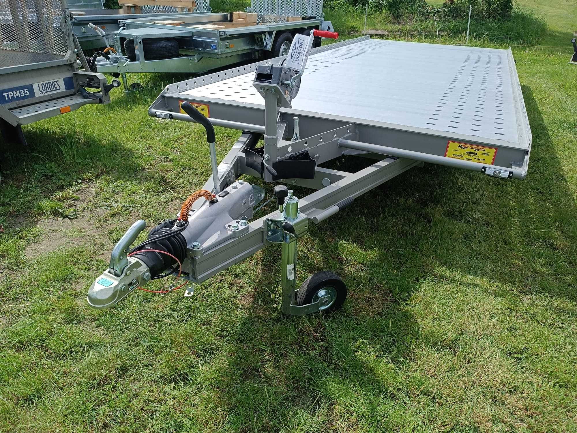 Laweta aluminiowa uchylna z wypełnionym środkiem 5m DMC 3500kg