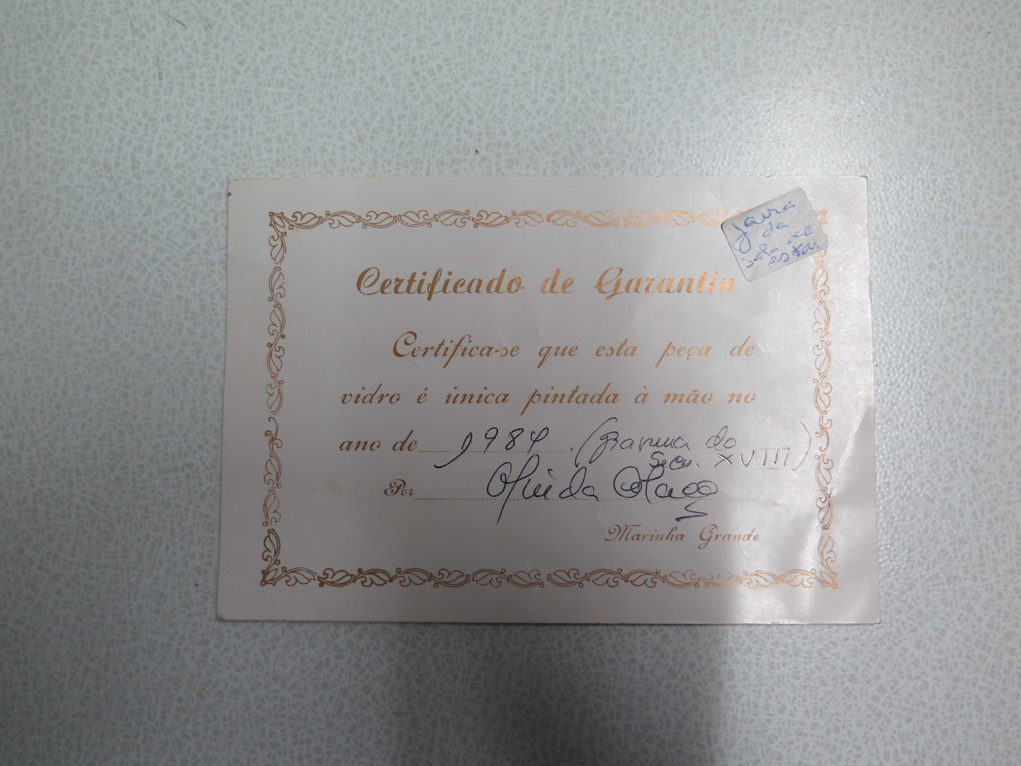 Jarra Olinda Colaço com certificado, para colecionadores