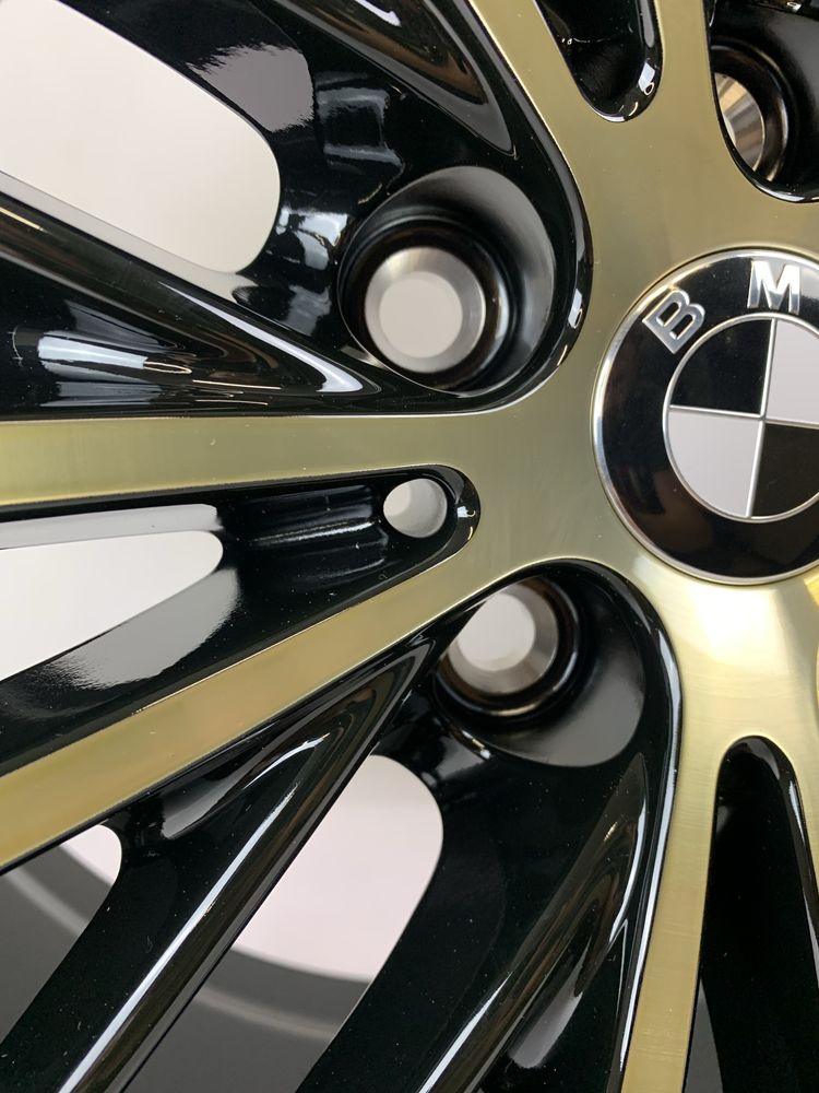 Nowe 19” felgi BMW G30 G31 Night Gold czarny zloty + dekielek