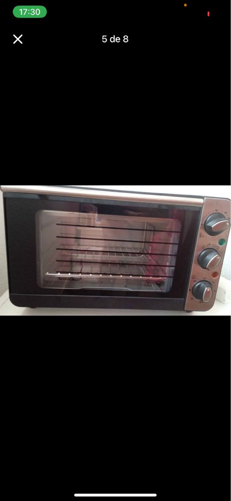 Vendo mini forno a trabalhar com todos acessorios incluidos