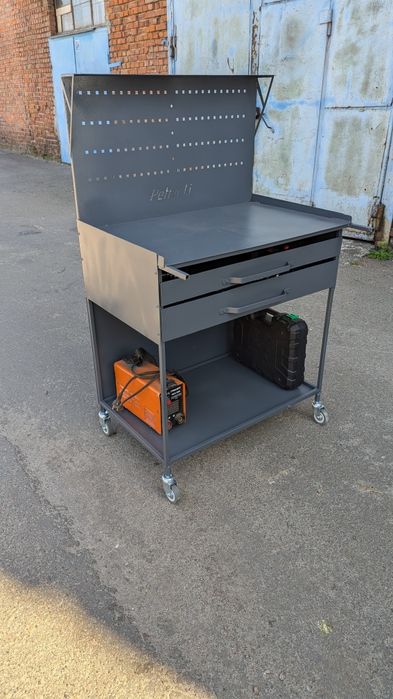 Тележка для інструмента з столом на колесах для сто