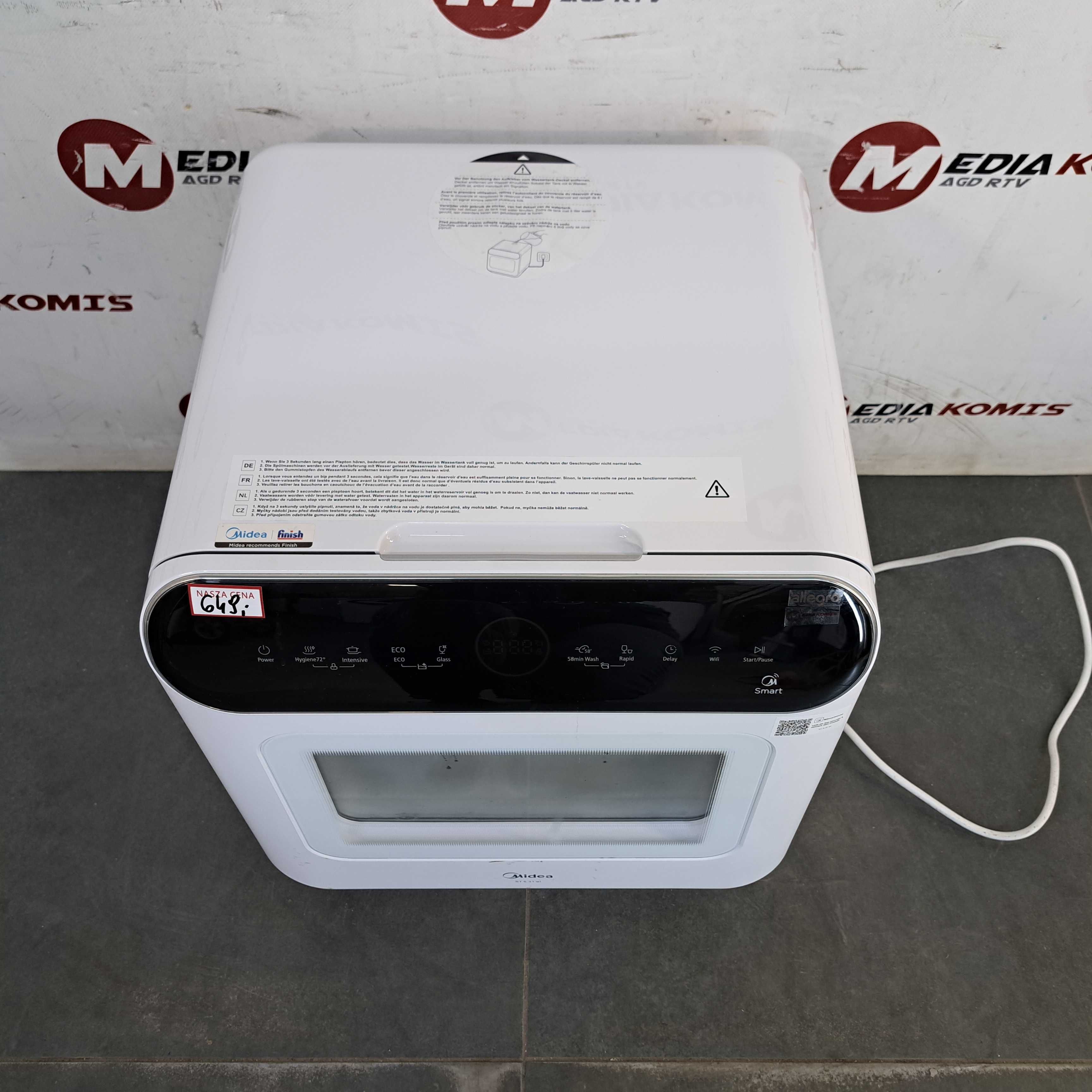 Zmywarka Midea ST 5.31 wi [12mscy-gwar] Klasa A+/3kpl naczyń