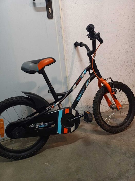 Rower dla chłopca 16 cali Tiger Bike z pchaczem
