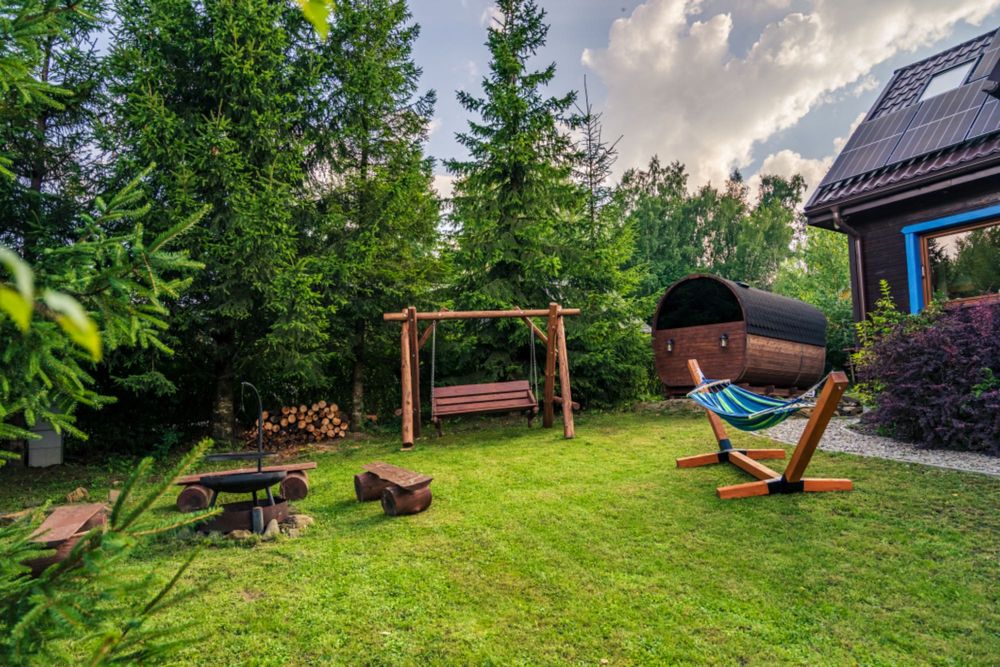 Domek w Bieszczadach Wysokich z sauną i widokiem na góry (Smerek)